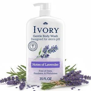 Ivory Body Wash, 35 fl oz, Mild & Gentle, Lavender Scent, for All Skin Types Ivory Body Wash, 35 fl oz, Mild & Gentle, Lavender Scent, for All Skin Types