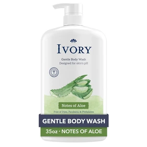 Ivory Body Wash, Mild and Gentle, Aloe Scent, for All Skin Types, 35 Fl Oz Ivory Body Wash, Mild and Gentle, Aloe Scent, for All Skin Types, 35 Fl Oz