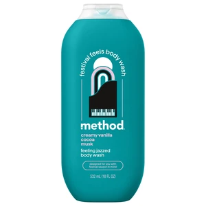 Method Limited Edition Body Wash, Feeling Jazzed, with Creamy Vanilla, Cocoa, and Musk, 18 fl oz Method Limited Edition Body Wash, Feeling Jazzed, with Creamy Vanilla, Cocoa, and Musk, 18 fl oz