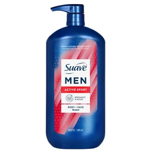 Suave Men Active Sport 2-in-1 Body & Face Wash with Glycerin & Vitamin E, 30 fl oz Suave Men Active Sport 2-in-1 Body & Face Wash with Glycerin & Vitamin E, 30 fl oz