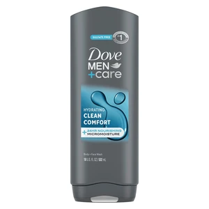 Dove Men+Care Hydrating Clean Comfort Body and Face Wash with 24-Hour Nourishing Micromoisture Technology, 18 fl oz Dove Men+Care Hydrating Clean Comfort Body and Face Wash with 24-Hour Nourishing Micromoisture Technology, 18 fl oz