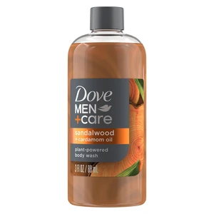 Dove Men+Care Mini Body Wash Sandalwood + Cardamom Oil with Plant-Based Cleansers and Moisturizers, 3 FL oz Dove Men+Care Mini Body Wash Sandalwood + Cardamom Oil with Plant-Based Cleansers and Moisturizers, 3 FL oz