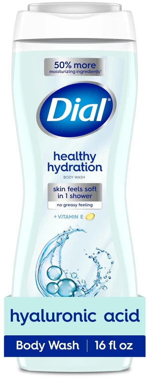 Dial Body Wash, Healthy Hydration, Hyaluronic Acid, 16Fl Oz Dial Body Wash, Healthy Hydration, Hyaluronic Acid, 16Fl Oz