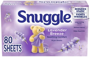 Snuggle Lavender Breeze Dryer Sheets 80 Count Snuggle Lavender Breeze Dryer Sheets 80 Count
