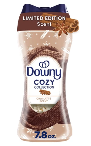 Downy Cozy Collection In-Wash Laundry Scent Booster Beads, Chai Latte Scent, 7.8 oz Downy Cozy Collection In-Wash Laundry Scent Booster Beads, Chai Latte Scent, 7.8 oz