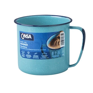 Cinsa 2QT Chocolatera Warmer, Enamel on Steel, Turquoise Blue Cinsa 2QT Chocolatera Warmer, Enamel on Steel, Turquoise Blue