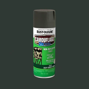Rust-Oleum 279175 Camouflage 2X Ultra Cover Flat Spray Paint Deep Forest Green 12oz Rust-Oleum 279175 Camouflage 2X Ultra Cover Flat Spray Paint Deep Forest Green 12oz