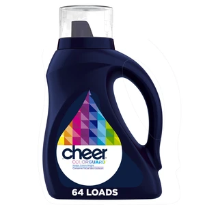 Cheer Liquid Laundry Detergent, HE Compatible, 92fl oz, 64Loads Cheer Liquid Laundry Detergent, HE Compatible, 92fl oz, 64Loads
