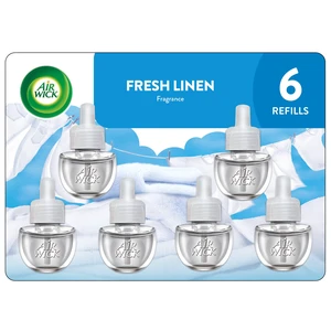 Air Wick Plug-In Scented Oil Refills Fresh Linen, 6 Count Air Wick Plug-In Scented Oil Refills Fresh Linen, 6 Count