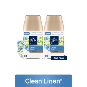 Glade Automatic Spray Refill 2 x 6.2 oz Clean Linen Air Freshener (2 Refills) Glade Automatic Spray Refill 2 x 6.2 oz Clean Linen Air Freshener (2 Refills)