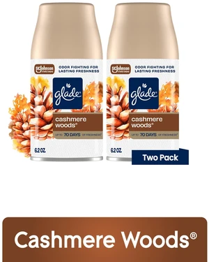 Glade Automatic Spray Refill Cashmere Woods 2 x 6.2 oz 2 Refills Air Freshener Glade Automatic Spray Refill Cashmere Woods 2 x 6.2 oz 2 Refills Air Freshener