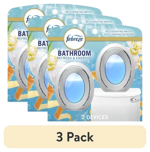 Febreze BATH Air Freshener, Refresh & Energize Scent, Odor-Fighting, 3 Pack (2 Count Each) Febreze BATH Air Freshener, Refresh & Energize Scent, Odor-Fighting, 3 Pack (2 Count Each)