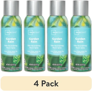 Mainstays Odor Neutralizing Room Spray, Garden Rain, 4oz (4 Pack) Mainstays Odor Neutralizing Room Spray, Garden Rain, 4oz (4 Pack)