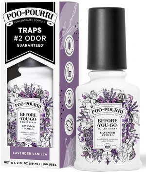 Poo-Pourri Lavender Vanilla Citrus Before-You-Go Toilet Spray, 2 oz, Odor Eliminating Air Freshener Poo-Pourri Lavender Vanilla Citrus Before-You-Go Toilet Spray, 2 oz, Odor Eliminating Air Freshener