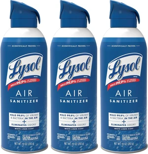 Lysol Air Sanitizer Spray Bacterial Odor Elimination Air Freshener Alternative White Linen Scent 10oz Lysol Air Sanitizer Spray Bacterial Odor Elimination Air Freshener Alternative White Linen Scent 10oz