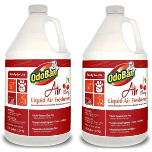 OdoBan Cherry Professional Cleaning Ready-to-Use Liquid Air Freshener, 1 Gallon, 2-Pack OdoBan Cherry Professional Cleaning Ready-to-Use Liquid Air Freshener, 1 Gallon, 2-Pack