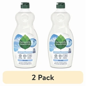 Seventh Generation Free & Clear Dish Soap, Fragrance Free, Liquid, 19 fl oz, 2 Pack Seventh Generation Free & Clear Dish Soap, Fragrance Free, Liquid, 19 fl oz, 2 Pack