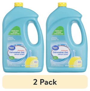 Great Value Automatic Dishwasher Gel, 2 Pack, Lemon Scent, 75 oz Great Value Automatic Dishwasher Gel, 2 Pack, Lemon Scent, 75 oz