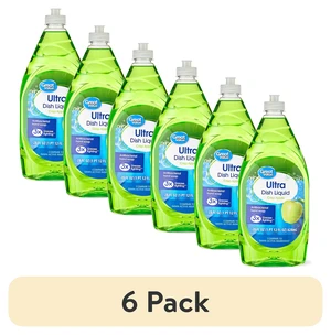 Great Value Ultra Antibacterial Dish Liquid, Crisp Apple, 28fl oz (6-Pack) Great Value Ultra Antibacterial Dish Liquid, Crisp Apple, 28fl oz (6-Pack)
