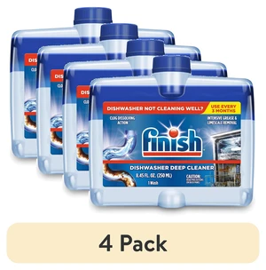 Finish Dual Action Dishwasher Cleaner, 4 Pack - Fight Grease and Limescale Finish Dual Action Dishwasher Cleaner, 4 Pack - Fight Grease and Limescale