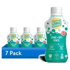 Lemi Shine Shine + Dry 7 Pack Dishwasher Rinse Aid, 8.45oz Lemi Shine Shine + Dry 7 Pack Dishwasher Rinse Aid, 8.45oz