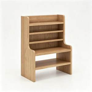 Natural 6-Tier Desktop Storage Organizer, Adjustable Removable Shelves Wooden Desk Rack with Anti-Fall Baffles for Craft Supplies Stationery Natural 6-Tier Desktop Storage Organizer, Adjustable Removable Shelves Wooden Desk Rack with Anti-Fall Baffles for Craft Supplies Stationery
