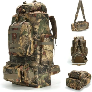 100L Mountaineering Camping Backpack, Large Capacity Shoulder Bag (maple leaf) 100L Mountaineering Camping Backpack, Large Capacity Shoulder Bag (maple leaf)