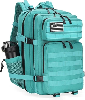 45L Lake Blue Backpack, 3 Day Molle Pack, Large Bug Out Bag, Hiking Backpack Cycling Backpack Daypack Travel Sports For Camping Hiking Outdoor Sports For Birthdays Gift School Backpacks 45L Lake Blue Backpack, 3 Day Molle Pack, Large Bug Out Bag, Hiking Backpack Cycling Backpack Daypack Travel Sports For Camping Hiking Outdoor Sports For Birthdays Gift School Backpacks