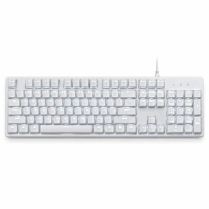 LANGTU K8 Wired Full-Size Keyboard, White LED Backlight, 98+ Keys, 1.6m Cable, Water-Resistant Design, White LANGTU K8 Wired Full-Size Keyboard, White LED Backlight, 98+ Keys, 1.6m Cable, Water-Resistant Design, White