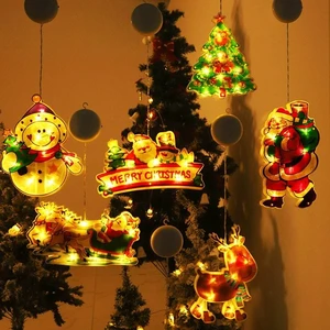 4-Piece Christmas LED Window Suction Cup Lights Set A, Battery Powered Warm White Holiday Decorations for Windows, Home & Party 4-Piece Christmas LED Window Suction Cup Lights Set A, Battery Powered Warm White Holiday Decorations for Windows, Home & Party