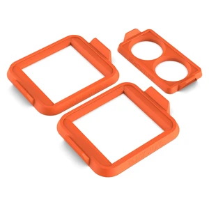 Blackstone Silicone 3-Piece Circle Egg and Square Omelet Ring Set, Orange Blackstone Silicone 3-Piece Circle Egg and Square Omelet Ring Set, Orange