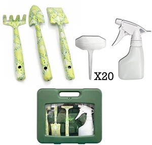 Expert Gardener 24-Piece Indoor Garden Tool Set with Carrying Case, Green Expert Gardener 24-Piece Indoor Garden Tool Set with Carrying Case, Green