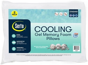 Serta Gel Memory Foam Cluster Pillows, Set of 2 Serta Gel Memory Foam Cluster Pillows, Set of 2