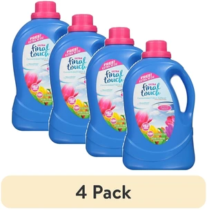 4-Pack Final Touch Ultra Concentrated Fabric Softener Plus Conditioner, Spring Fresh, 130 Fluid Ounces, 152 Loads 4-Pack Final Touch Ultra Concentrated Fabric Softener Plus Conditioner, Spring Fresh, 130 Fluid Ounces, 152 Loads