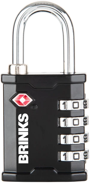 Brinks 40mm Heavy Duty Zinc Die-Cast TSA Resettable Combination Luggage Padlock with 1in Shackle Brinks 40mm Heavy Duty Zinc Die-Cast TSA Resettable Combination Luggage Padlock with 1in Shackle