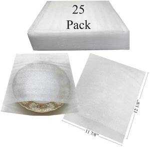 11-7/8 x 12-1/8 Inches Foam Pouches (25 Pack) 11-7/8 x 12-1/8 Inches Foam Pouches (25 Pack)