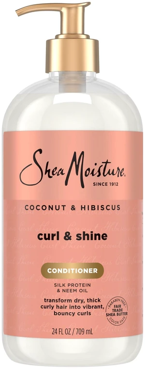 SheaMoisture Curl & Shine Conditioner Coconut & Hibiscus for Thick Curly Hair, Moisturize & Soften, 24 fl oz SheaMoisture Curl & Shine Conditioner Coconut & Hibiscus for Thick Curly Hair, Moisturize & Soften, 24 fl oz