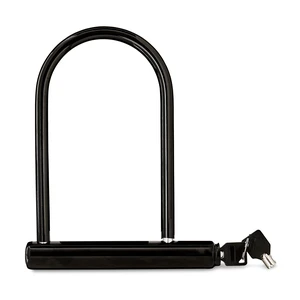 Concord Bike U-Lock 9.5 Inch with Key, Black Concord Bike U-Lock 9.5 Inch with Key, Black