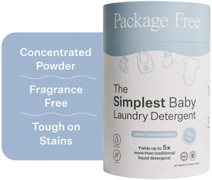 Package Free Simplest Unscented Baby Laundry Detergent Powder, 100 Loads Package Free Simplest Unscented Baby Laundry Detergent Powder, 100 Loads