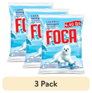 Foca Powder Laundry Detergent 3 Pack Enzyme Formula for Tough Stains 4.40lbs Foca Powder Laundry Detergent 3 Pack Enzyme Formula for Tough Stains 4.40lbs