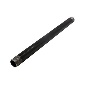 Supply Giant 1448PBLK Schedule 40 Threaded Black Steel Pipe Fitting, 1/4 in. x 48 in. Supply Giant 1448PBLK Schedule 40 Threaded Black Steel Pipe Fitting, 1/4 in. x 48 in.