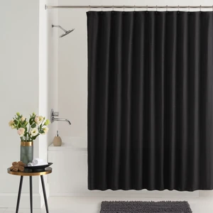 Mainstays Henderson Black Mosaic Polyester 72in x 72in Shower Curtain Mainstays Henderson Black Mosaic Polyester 72in x 72in Shower Curtain