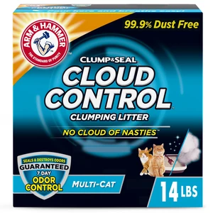 ARM & HAMMER Cloud Control Multi-Cat Clumping Cat Litter, Hypoallergenic Light Scent, 14 lb ARM & HAMMER Cloud Control Multi-Cat Clumping Cat Litter, Hypoallergenic Light Scent, 14 lb