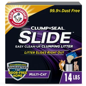 ARM & HAMMER Slide Easy Clean-Up Clumping Cat Litter, Scented, 14lbs ARM & HAMMER Slide Easy Clean-Up Clumping Cat Litter, Scented, 14lbs