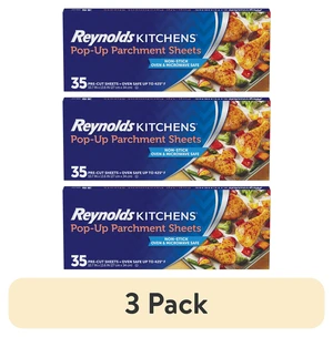 Reynolds Kitchens Pop-Up Parchment Paper Sheets, 3 Pack, 10.75in x 13.75in, 35 Sheets Reynolds Kitchens Pop-Up Parchment Paper Sheets, 3 Pack, 10.75in x 13.75in, 35 Sheets