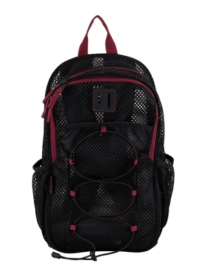 Eastsport Magna Pro 17" Mesh Backpack, Unisex, Black/Tibetan Red Eastsport Magna Pro 17" Mesh Backpack, Unisex, Black/Tibetan Red