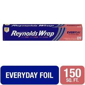 Reynolds Wrap Everyday Strength Aluminum Foil Roll, 12in x 150sq ft Reynolds Wrap Everyday Strength Aluminum Foil Roll, 12in x 150sq ft