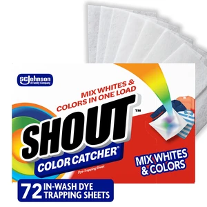 Shout Color Catcher Dye-Trapping Sheets, 72 Sheets Shout Color Catcher Dye-Trapping Sheets, 72 Sheets