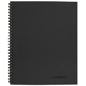 Cambridge Wirebound Legal Ruled Notebook, 80 Sheets, 8.25" x 11", Gray Cambridge Wirebound Legal Ruled Notebook, 80 Sheets, 8.25" x 11", Gray