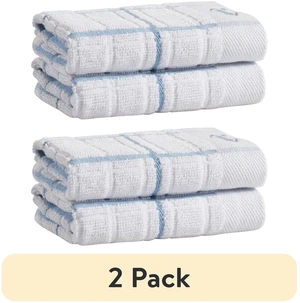 Clorox Cotton Dish Cloths 2 Pack, Absorbent for Cooking, Drying Dishes, Cleaning, 12" x 12", Blue Clorox Cotton Dish Cloths 2 Pack, Absorbent for Cooking, Drying Dishes, Cleaning, 12" x 12", Blue